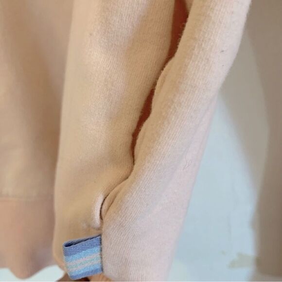 Womens Fila Sweatshirt Pale Pink Top 2 Side Pockets Sz Large Gorgeous - Picture 4 of 4